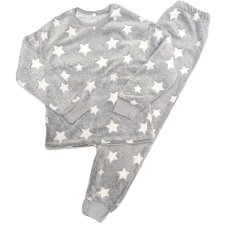 CAX91: Girls Super Soft Cosy Star Print Lounge Set/ Pyjama (8-15 Years)